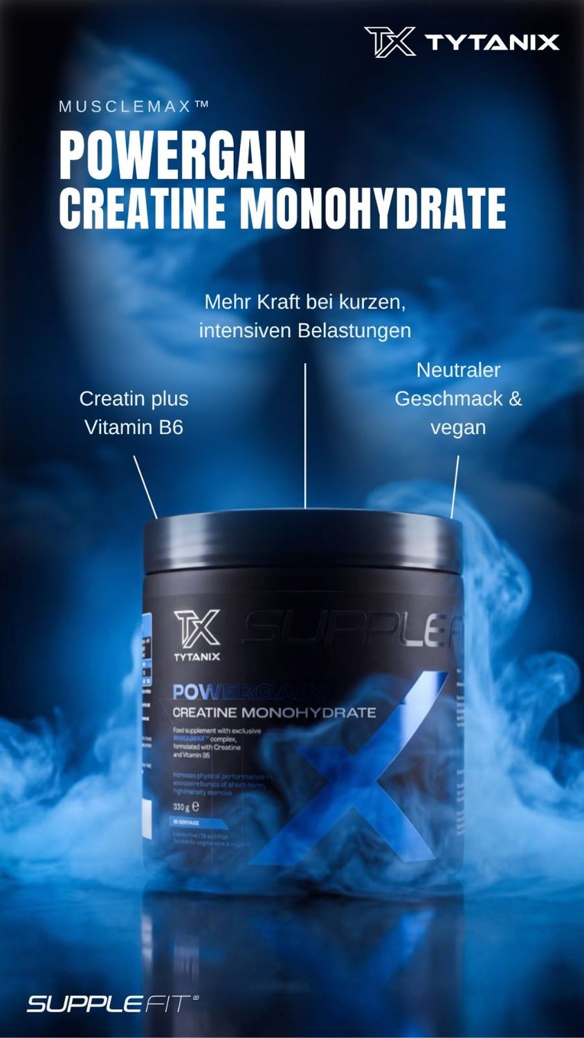 POWERGAIN | Nahrungsergänzungsmittel auf der Basis von Kreatin-Monohydrat