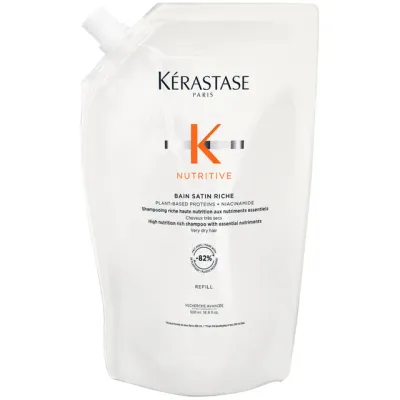 Kérastase Nutritive Bain Satin Riche Shampoo Pouch 500ml For Very Dry Hair