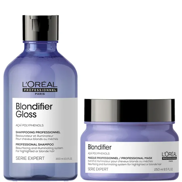 L&#39;Oréal Professionnel Serie Expert Blondifier Gloss Shampoo and Masque Duo