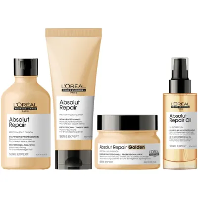 L&#39;Oreal Professionnel Absolut Repair Shampoo, Conditioner, Hair Mask &amp; Hair Oil for Dry Hair