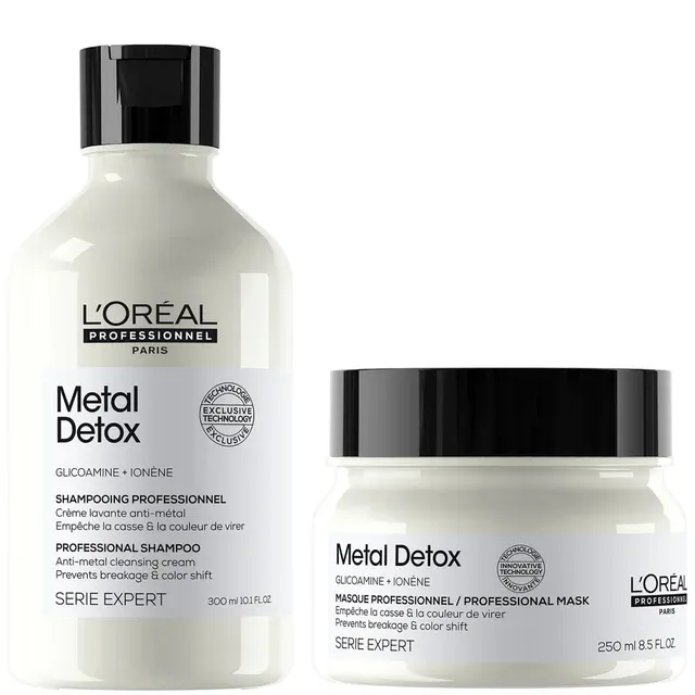 L&#39;Oréal Professionnel Metal Detox Sulphate Free Shampoo 300ml &amp; Hair Mask 250ml