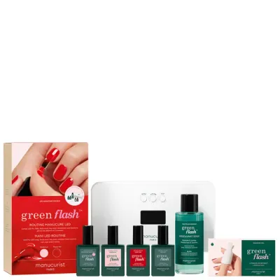 MANUCURIST GREEN FLASH RETAIL KIT 36W - Hortencia &amp; Poppy Red 15ml