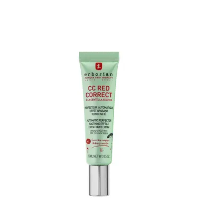 Erborian CC Red Correct - Colour Correcting Anti-Redness Cream With Soothing Effect SPF25 Travel Size 15ml
