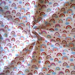 Rainbow Printed Flannelette