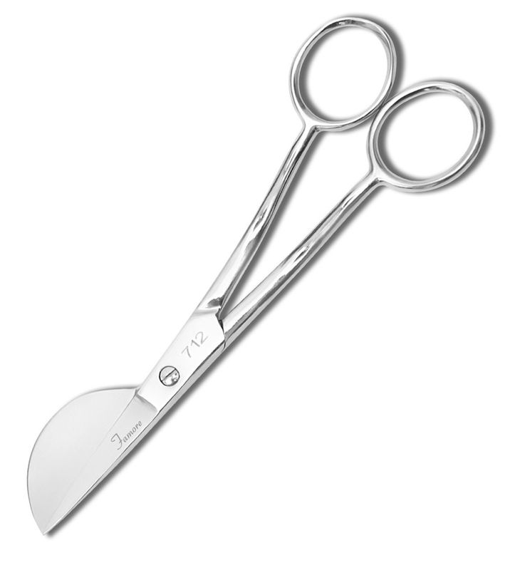 Famore 6&quot; Duckbill Curved Applique Scissors
