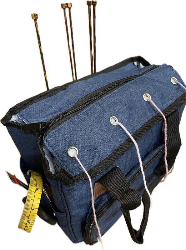 Countrywide Knitting Bag with Eyelets