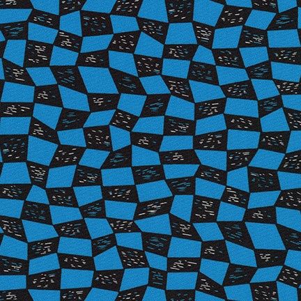 Robert Kaufman - Build Bang Boom - Blue Checks