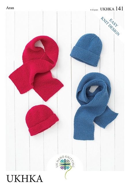 UK Hand Knitting Association Hat &amp; Scarf Pattern