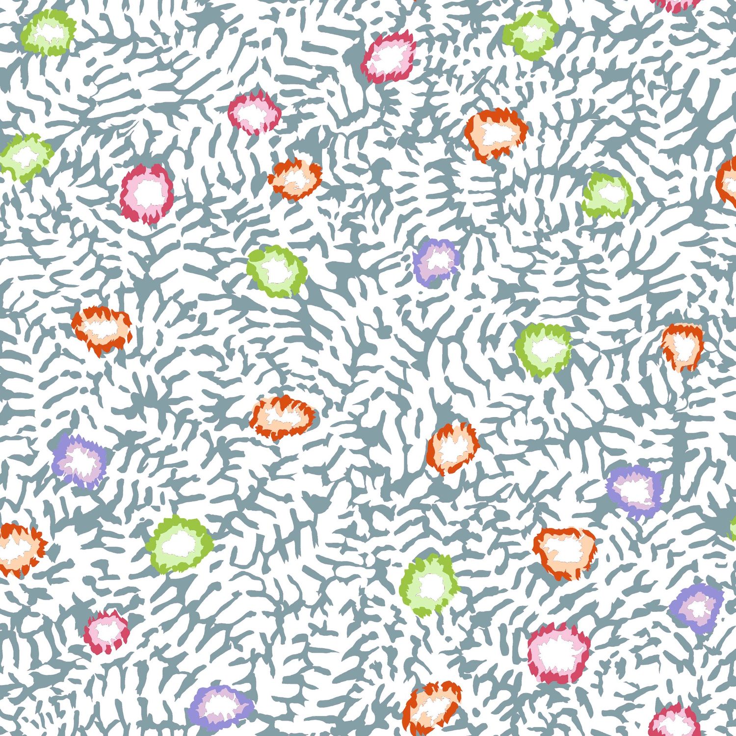 Free Spirit -Kaffe Fassett - Moss Flower White