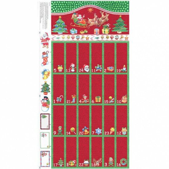 Christmas Advent Calendar Panel