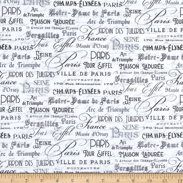 Ooh La La Northcott Fabric- Paris
