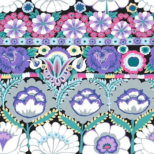 Free Spirit -Kaffe Fassett - Embroidered Flower Contrast