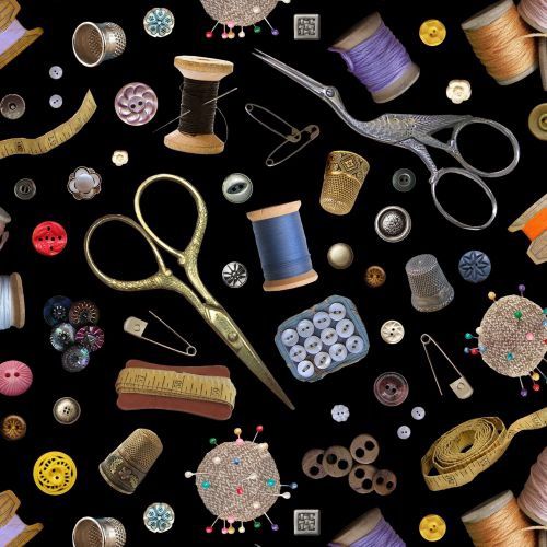 Sewing Notions - Black fabric