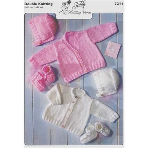 Peter Gregory Cardigans, Bonnet and Booties Pattern