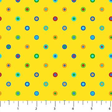 Fun &amp; Games – Small Rings – Yellow Multi