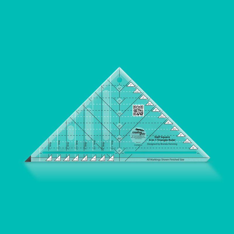 Creative Grids - Half Square 4 in 1 Triangle Quilt Ruler