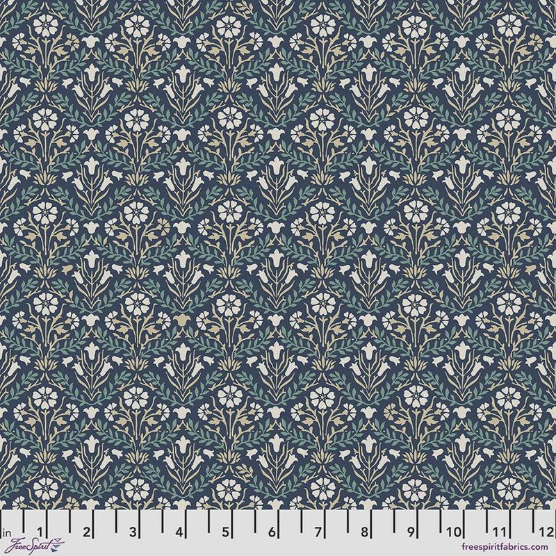 William Morris - Buttermere - Bellflowers - Navy