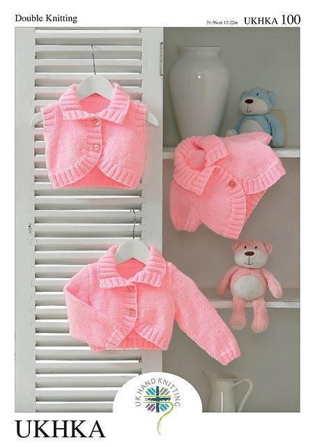 UK Hand Knitting Association Cardigan/Vest Pattern