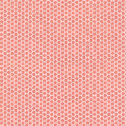 Robert Kaufman- Bees Knees Coral Fabric