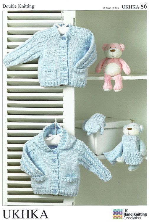 UK Hand Knitting Association Cardigan Pattern With Pockets