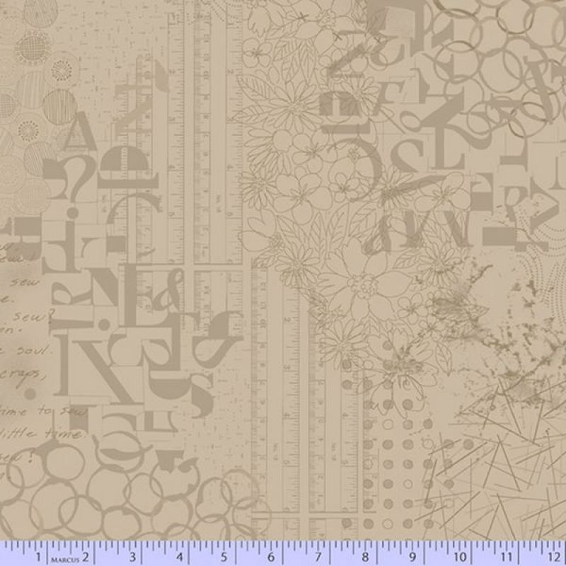 Marcus Abstract - Gris 108&quot; Wide Backing