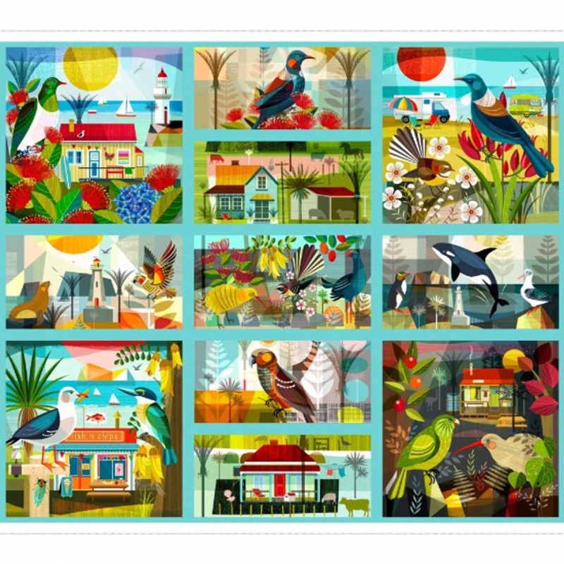 Summer Playground Fabric Panel