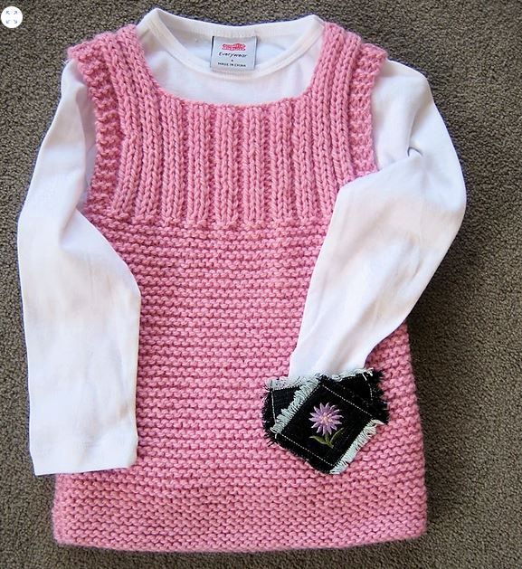 Extreme Handknits NZ- Girl&#39;s Pinafore Dress 1609