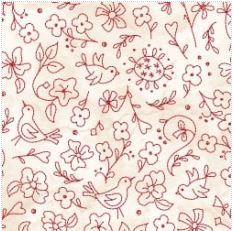 Summertime by Robin Kingsley - Birds and Flowers - Red