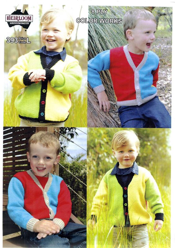 Heirloom 393  Color Works Knitted Jersey Pattern