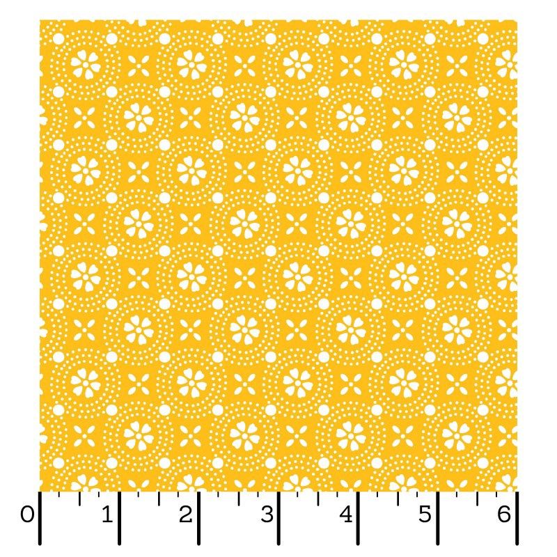 Maywood Kimberbell Basics Classic - Dotted Circles - Yellow