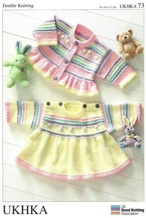 UK Hand Knitting Association Dress and Cardigan Pattern