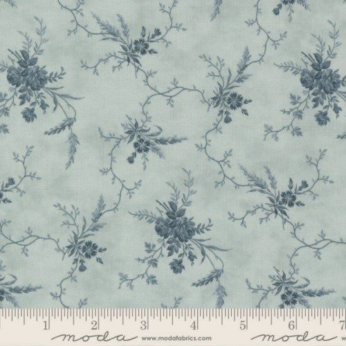 Moda - 3 Sisters - Floral Grey Blue