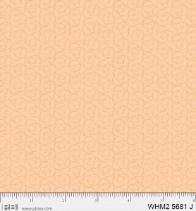 P&amp;B Fabric Whimsy 2 Overlapping Rings Peach
