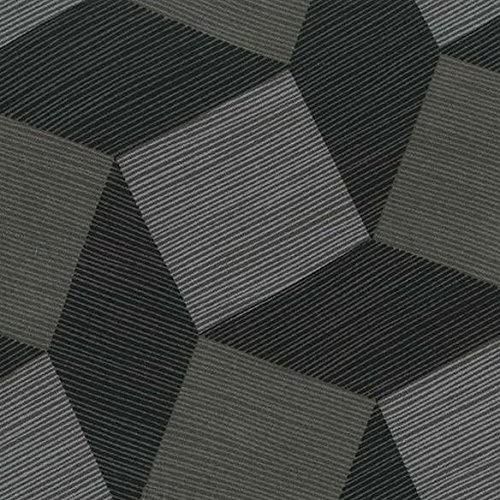 Backing Fabric - Tumble Blocks Charcoal