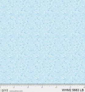 P&amp;B Fabric Whimsy 2 Confetti Light Blue