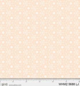 P&amp;B Fabric Whimsy 2 Interlocking Rings Light Peach