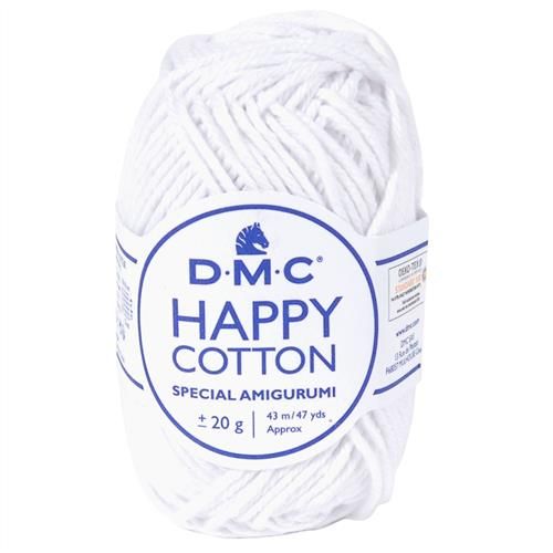 DMC Happy Cotton 20g, Colour: White 762