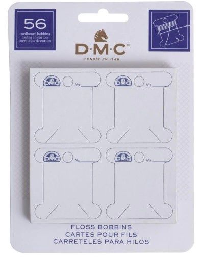 DMC cardboard floss bobbins