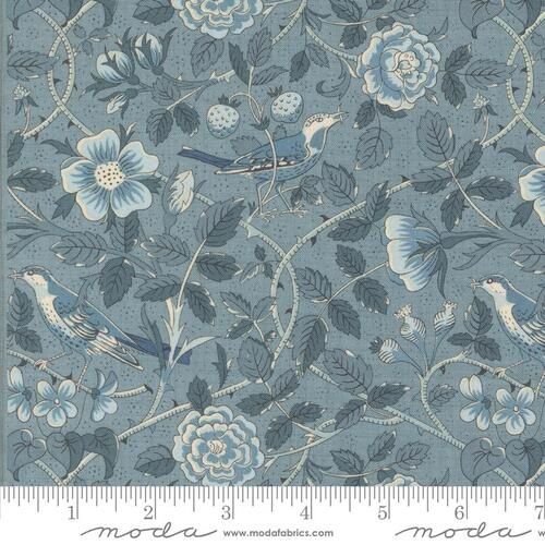 Moda French General - Oiseaux - French Blue