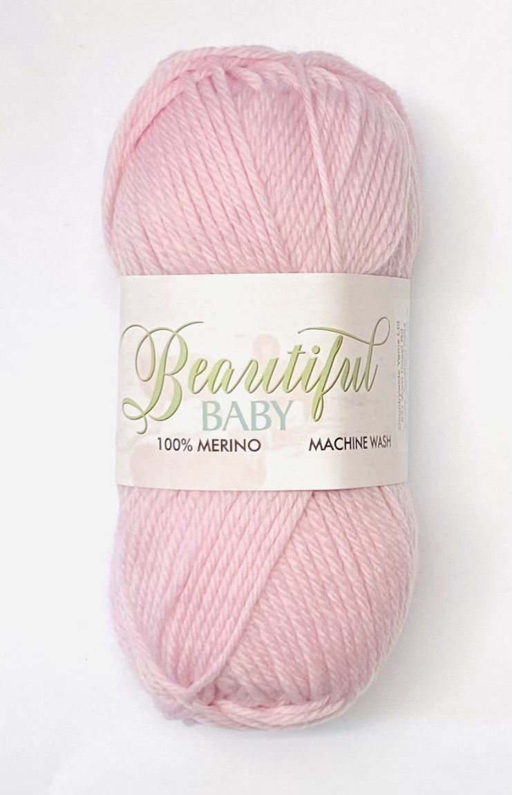 Beautiful 8 Ply Baby Merino Wool, Colour: Pink 62