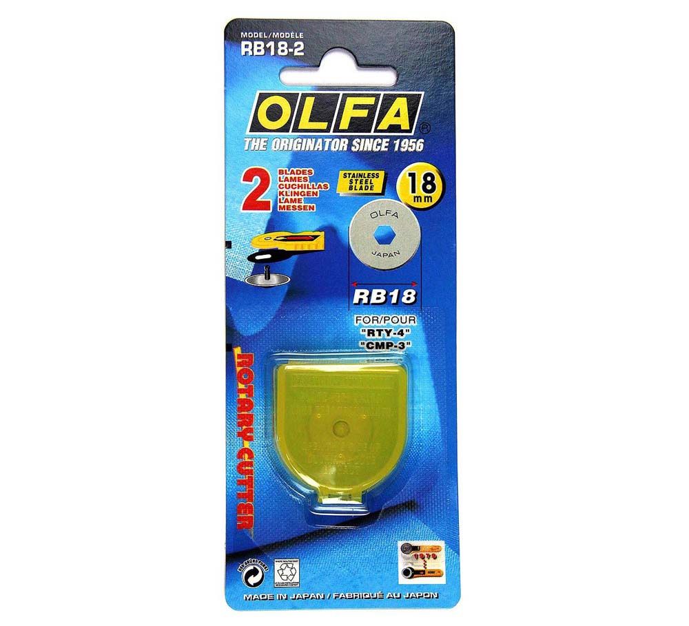 Olfa Rotary Cutter Replacement Blades, Size: 18mm
