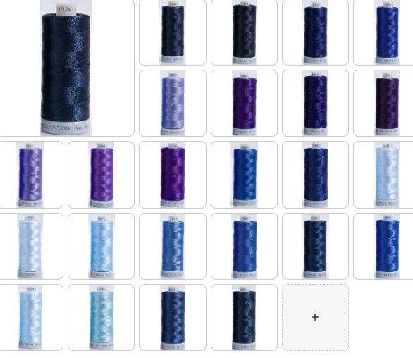 Polyneon Embroidery Thread Strip 1 (Navy/purple/Blue)