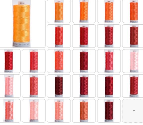 Polyneon Embroidery Thread Strip 3 (Orange/Red/Wine)