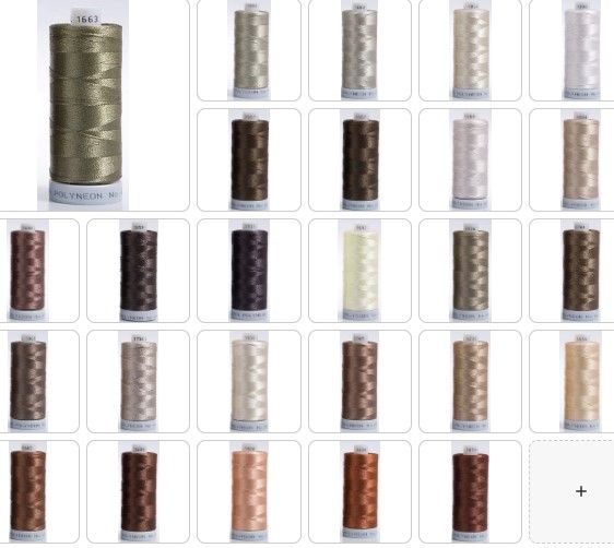 Polyneon Embroidery Thread Strip 11 (Brown)