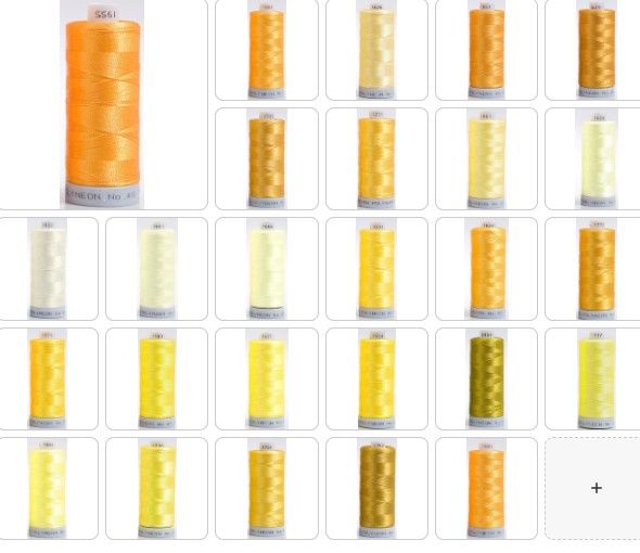 Polyneon Embroidery Thread Strip 2 (Gold/Yellow)
