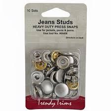 Jeans Studs, Colour: Silver