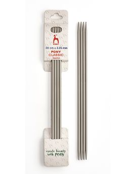 Aluminium Double Point Needles Pony