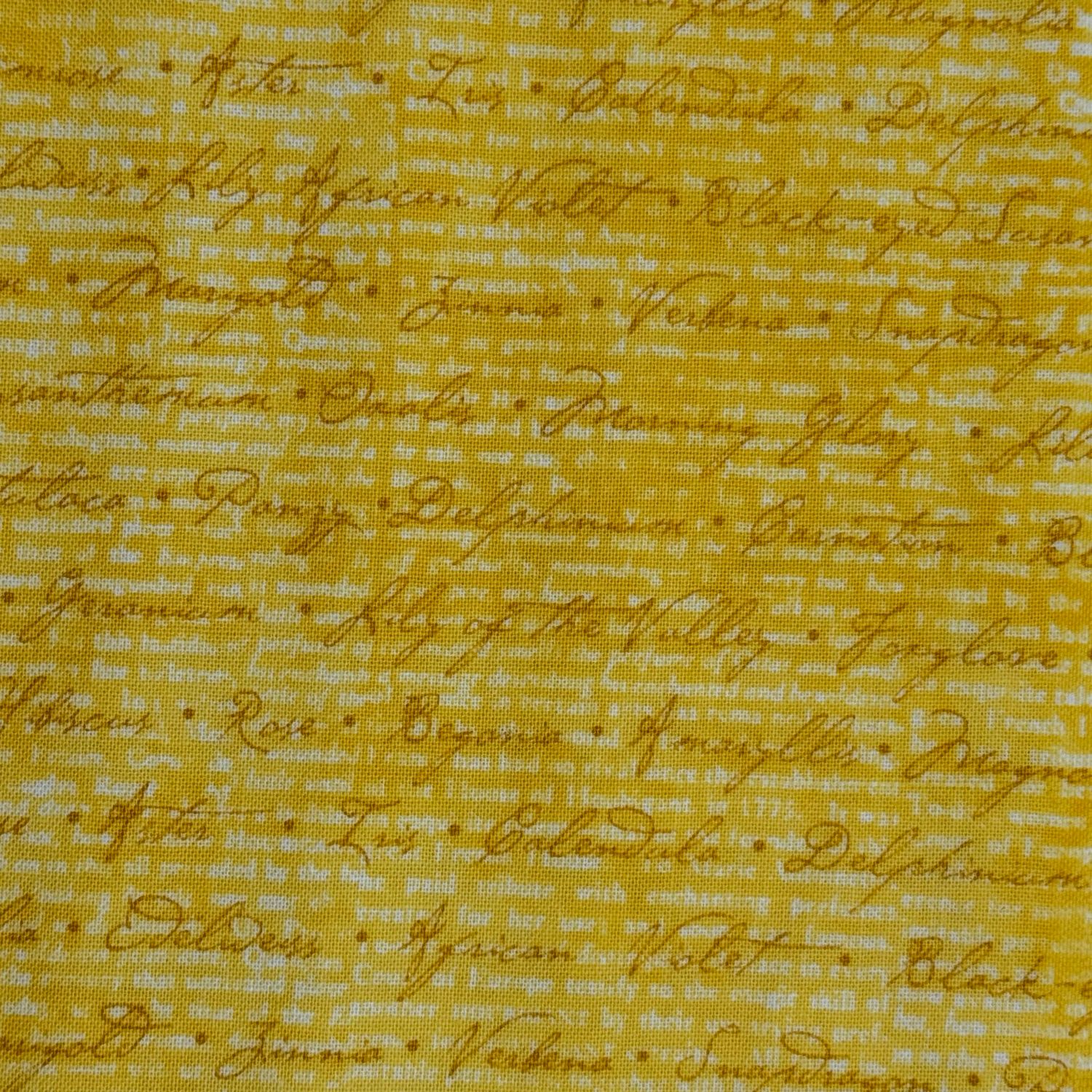 Wilmington - Yellow Floral Words