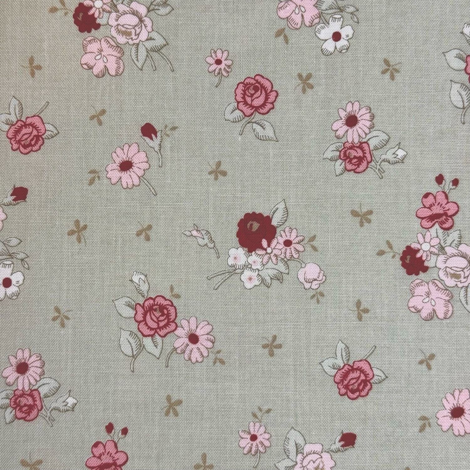 Moda - Berry Blossom - Flax