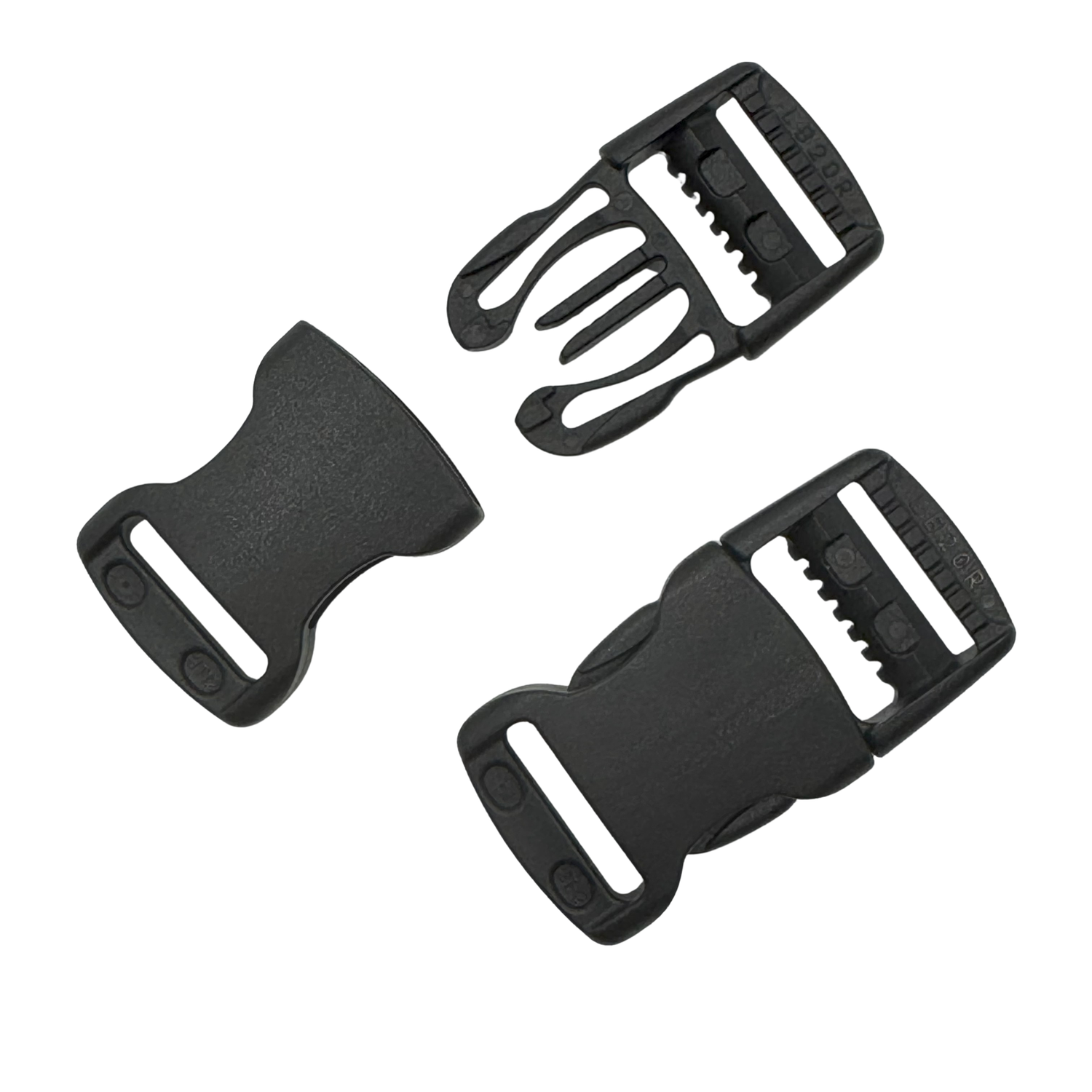 Black Quick Side Release Buckle, Size: 20mm